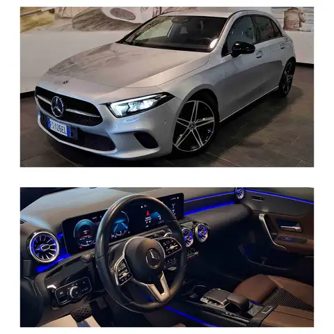 Mercedes-Benz A 180 d Automatic Sport - LUCI AMBIENT - SED.RISCALD - RETROCAMERA - VETRI SCURI - KEYLESS- DISPLAY 10.25"- NIGHT PACK -GAR 24M