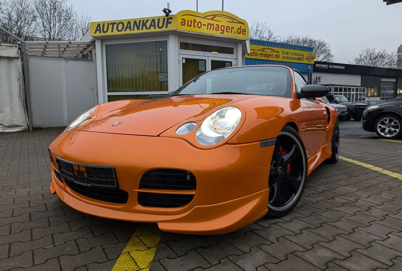 Porsche 996 Turbo Cabrio Techart Orig.*Rarität*Historie* Orange - 1
