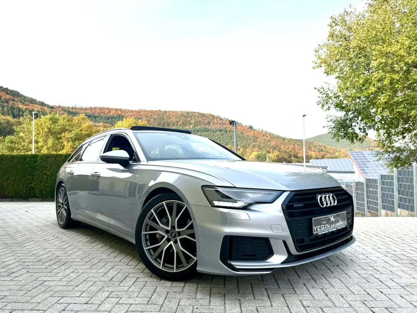 Audi A6 Avant 40 TDI quattro S-line-Kamera-Pano-LED Silber - 1