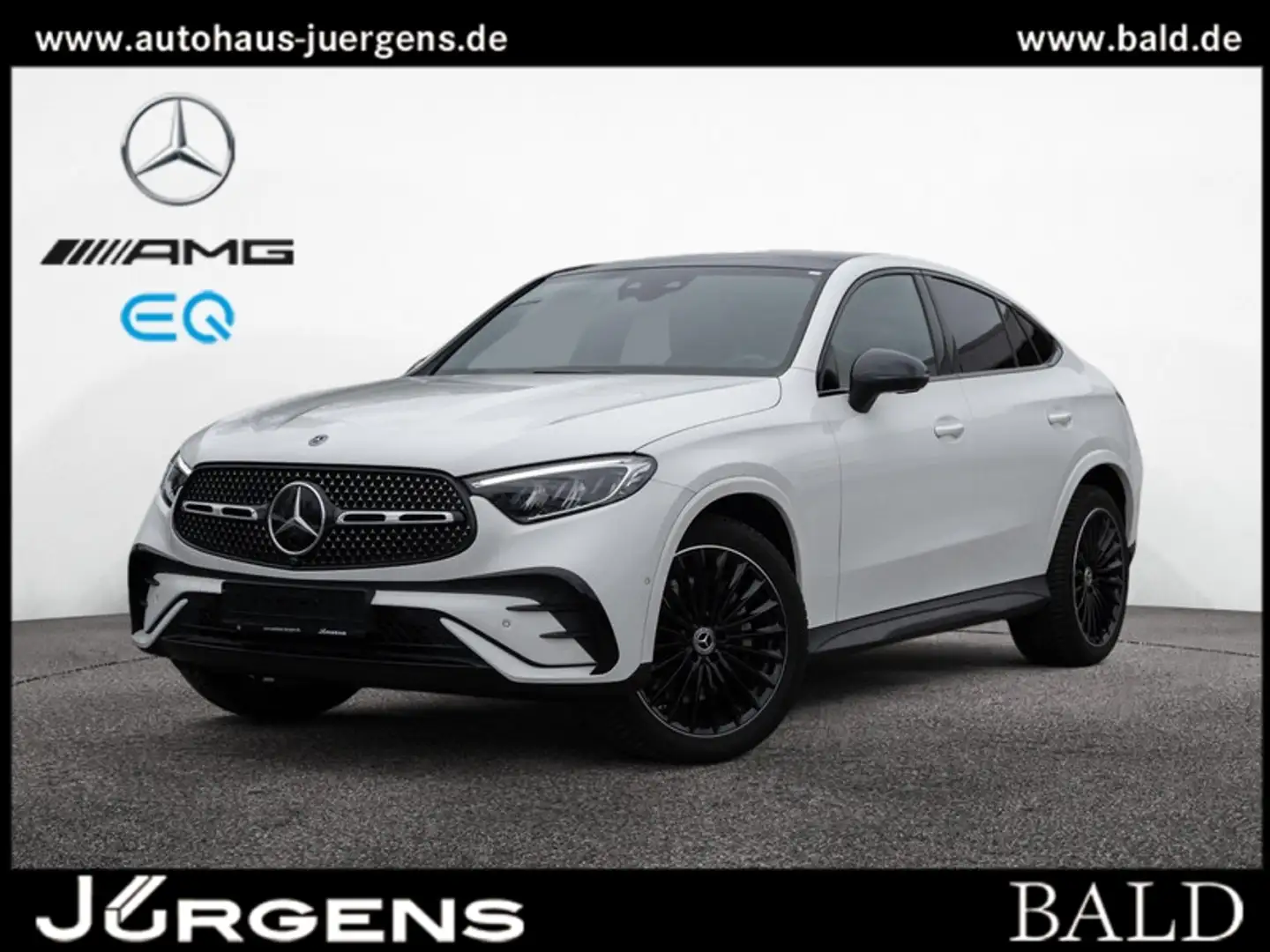 Mercedes-Benz GLC 300 d 4M Coupé AMG-Sport/360/Pano/Burm/AHK Weiß - 2
