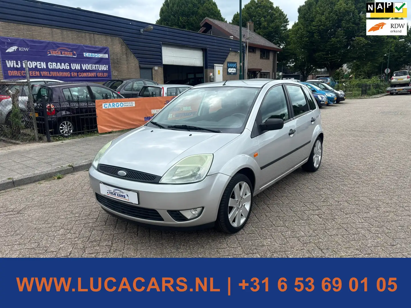 Ford Fiesta 1.4-16V Futura NIEUWE APK! 2X SLEUTEL Gris - 1