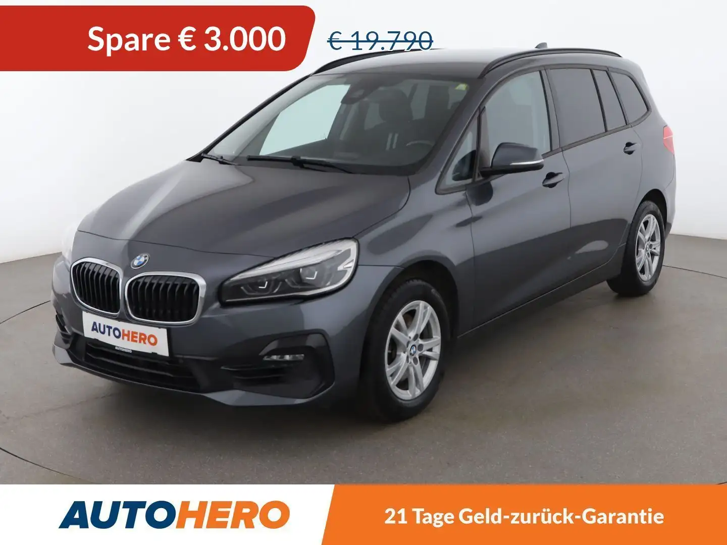 BMW 218 218i Gran Tourer Sport Line Aut. *LED*NAVI*SPUR* Schwarz - 1