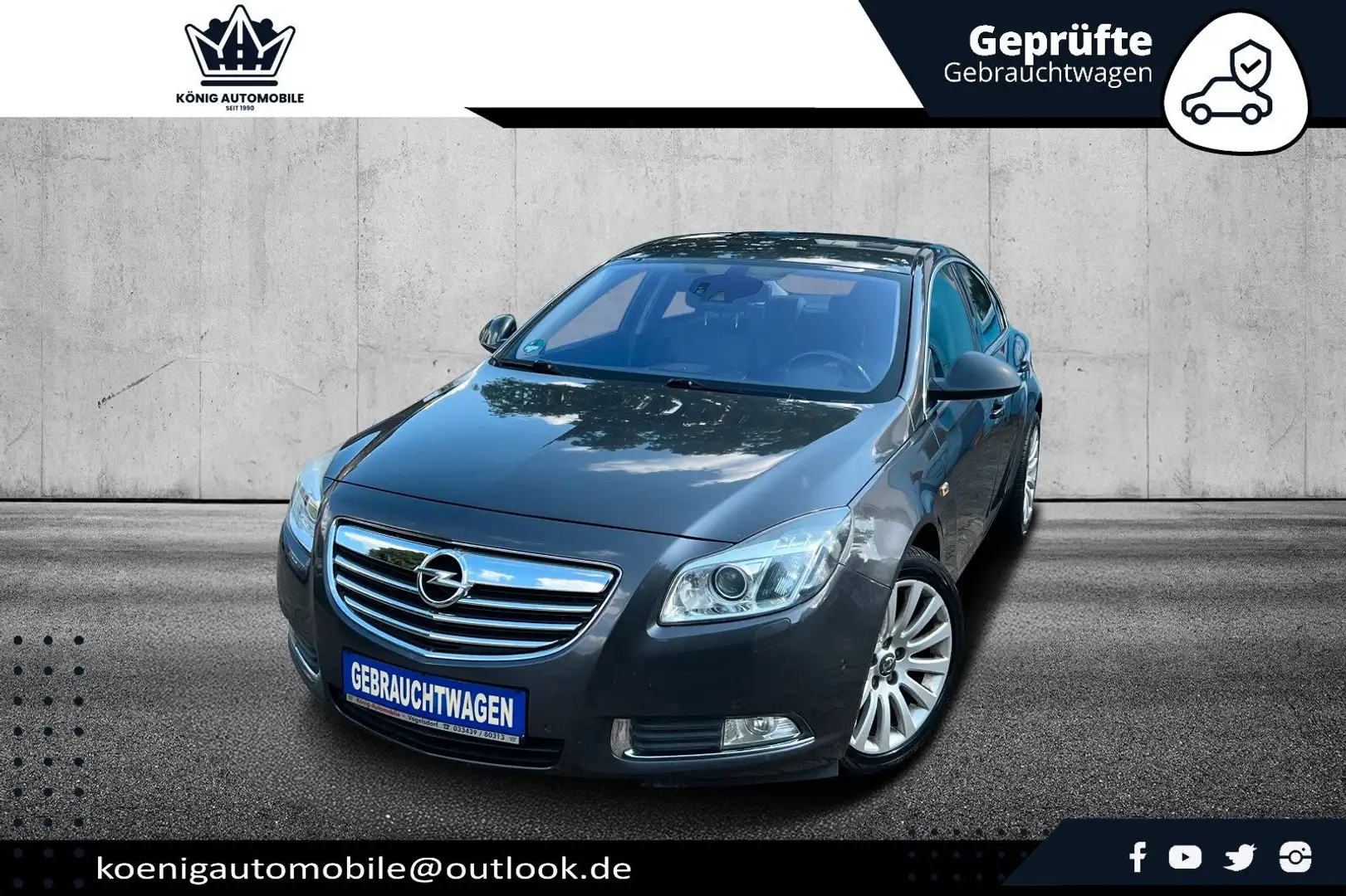 Opel Insignia Lim. 2.8 V6 Turbo Sport 4x4 Aut./ XENON Grau - 1