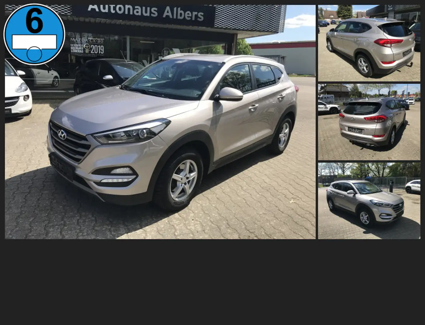 Hyundai TUCSON Intro Edition, NAVI, AHK, R.Kamera, Silber - 1