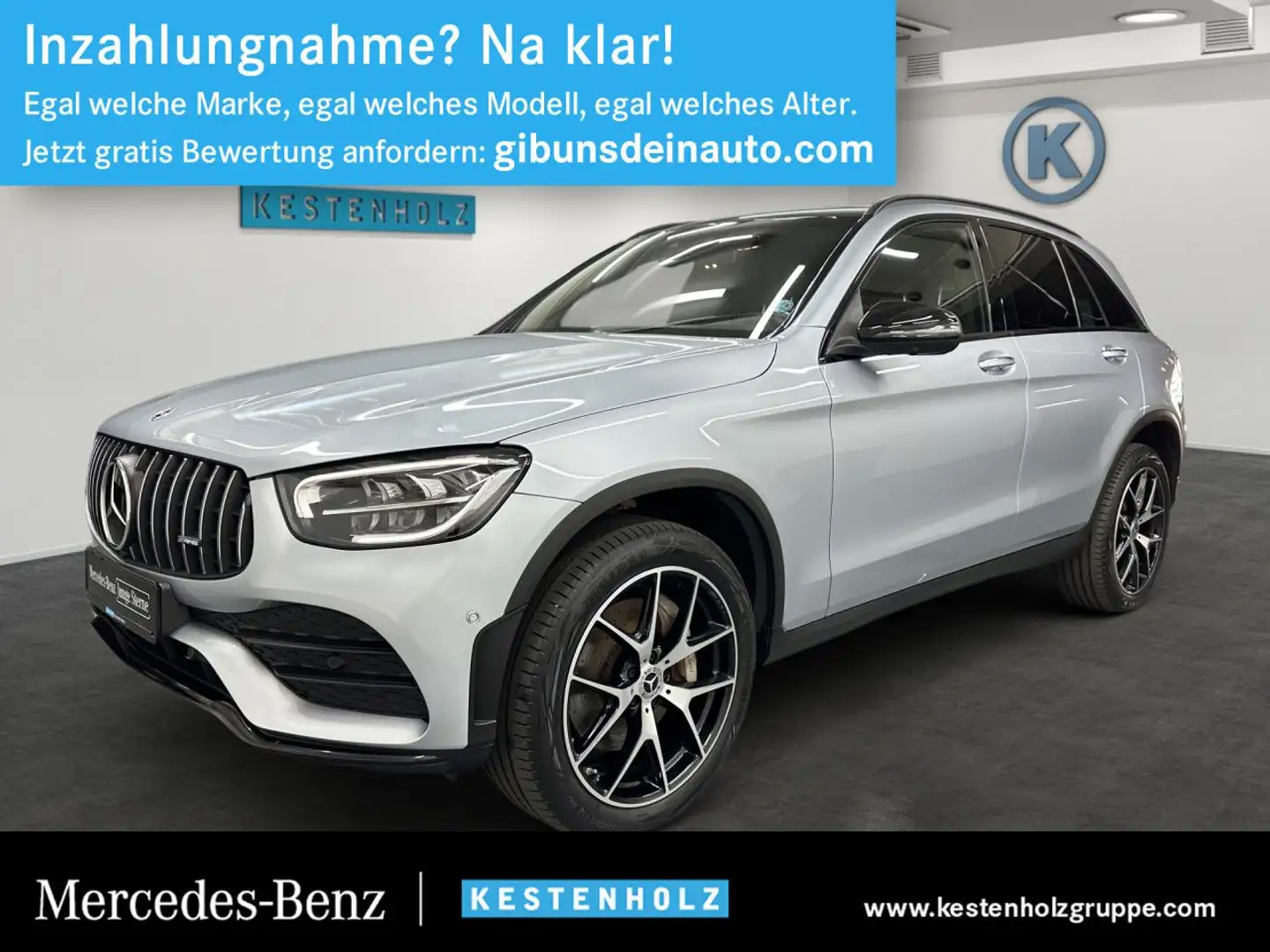 Mercedes-Benz GLC 300 de 4M LEDER+AMG+AHK+HEADUP+360°+PANO Argent - 1