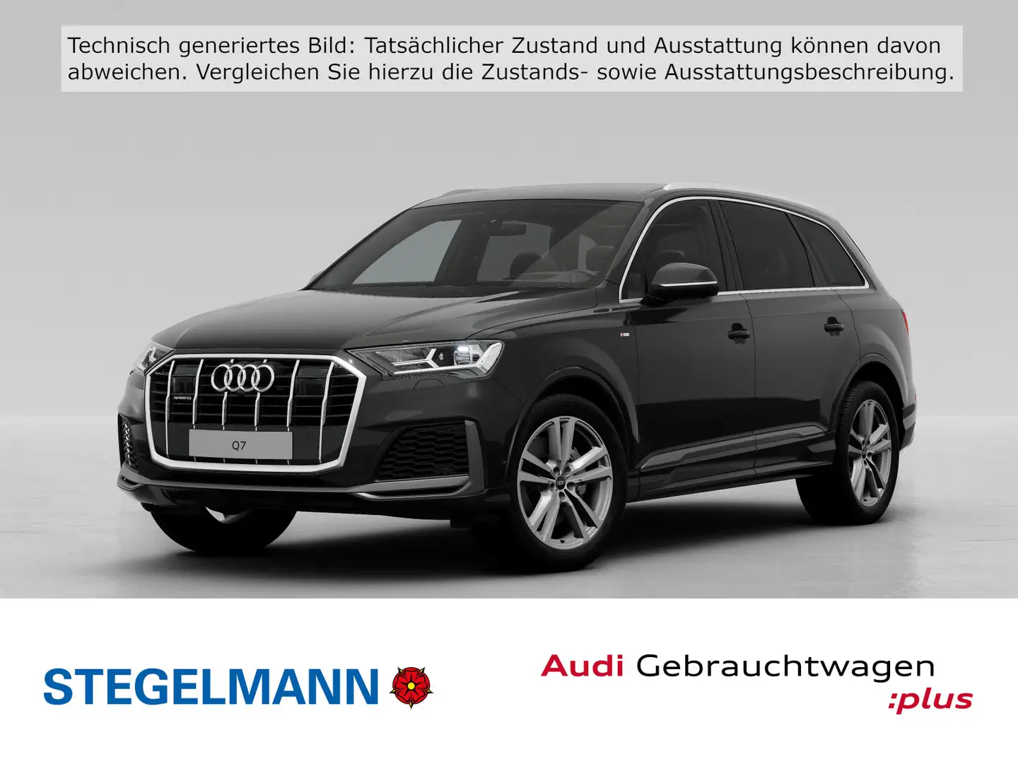 Audi Q7 55 TFSI qu. Tiptronic S-Line *LED*Luft*Navi* Noir - 1