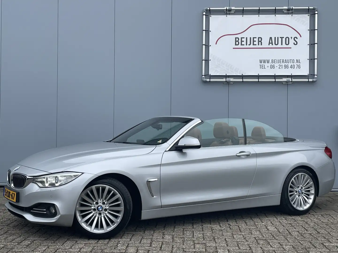 BMW 420 4-serie Cabrio 420i High Executive Automaat Naviga Grijs - 1