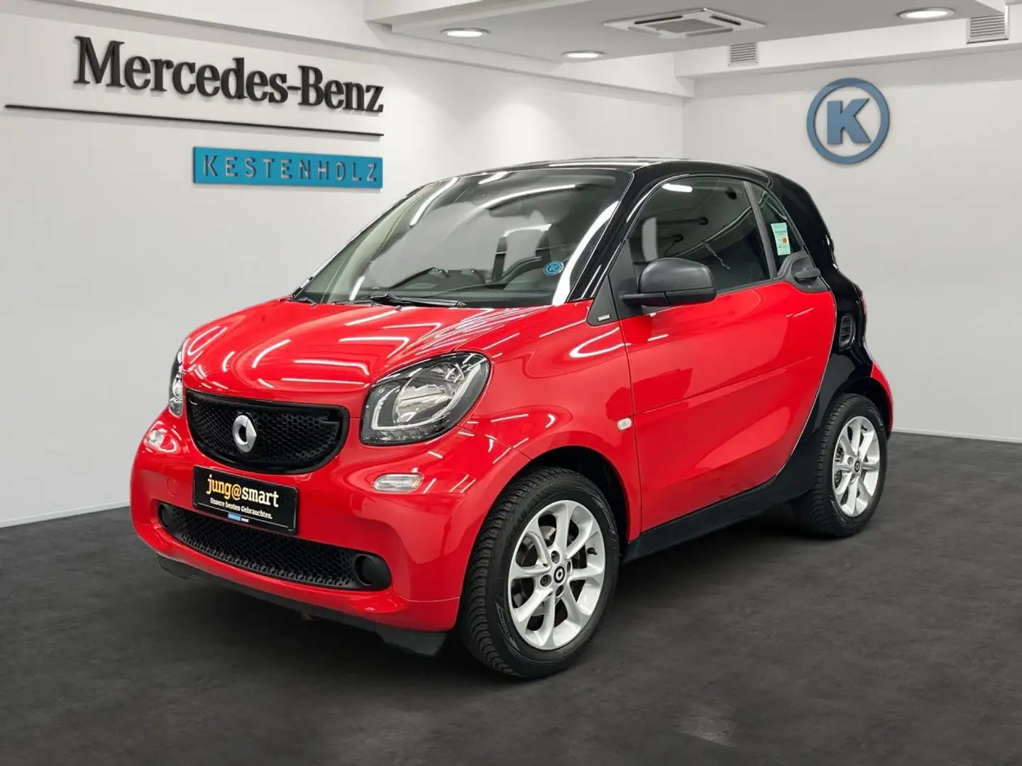 smart forTwo coupé 66kW passion Pano-Dach Rot - 2