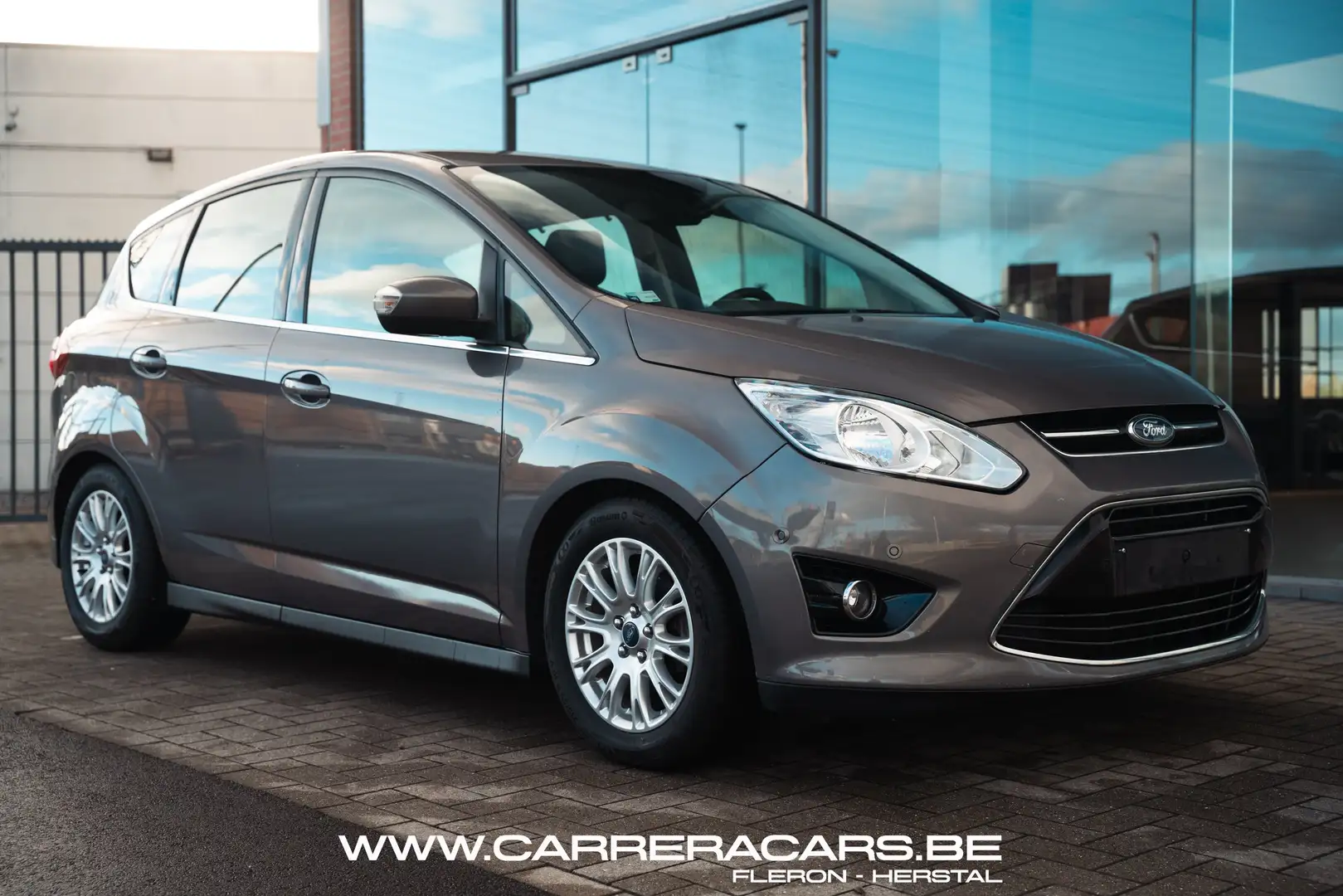 Ford C-Max 1.0 EcoBoost Titanium S-S*|CUIR*CRUISE*SG CHAUFF*| Grijs - 1