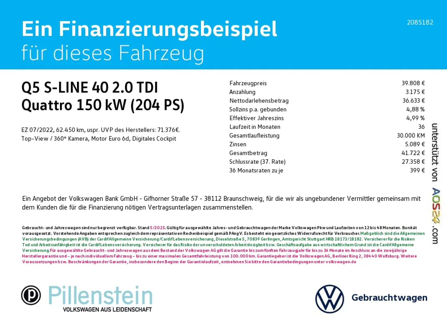Audi Q5 S-LINE 40 2.0 TDI Quattro KAMERA NAVI MATRIX SHZ Schwarz - 2