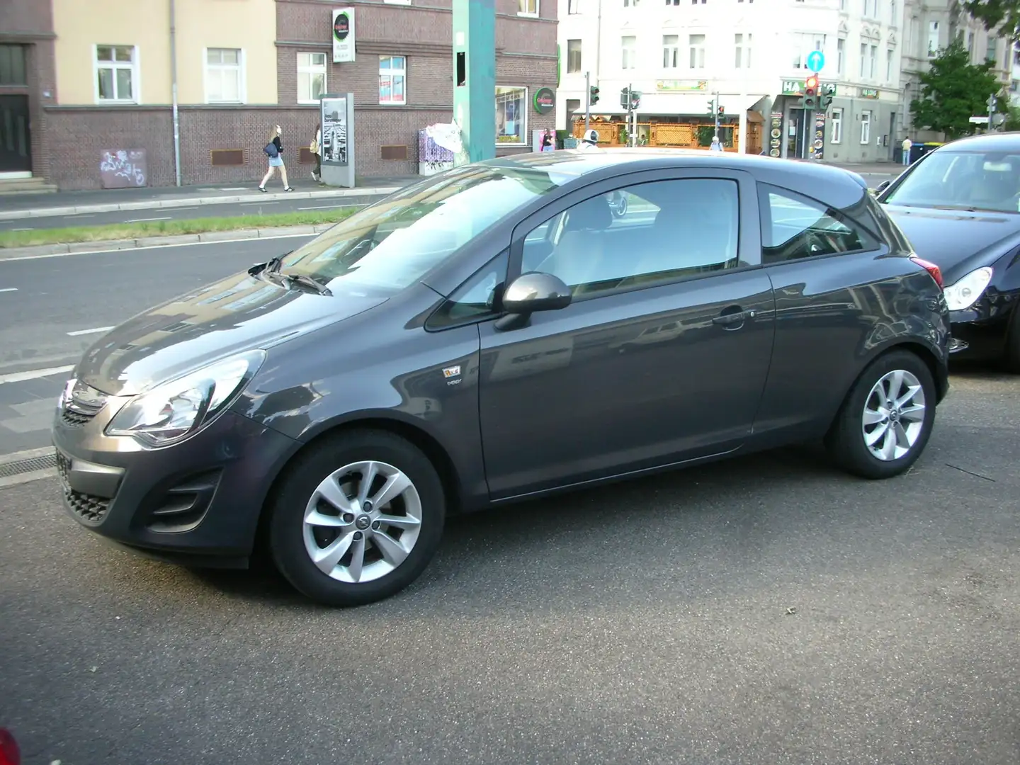 Opel Corsa Energy 1.4 Klima *Teilleder *Scheckheft Grau - 2