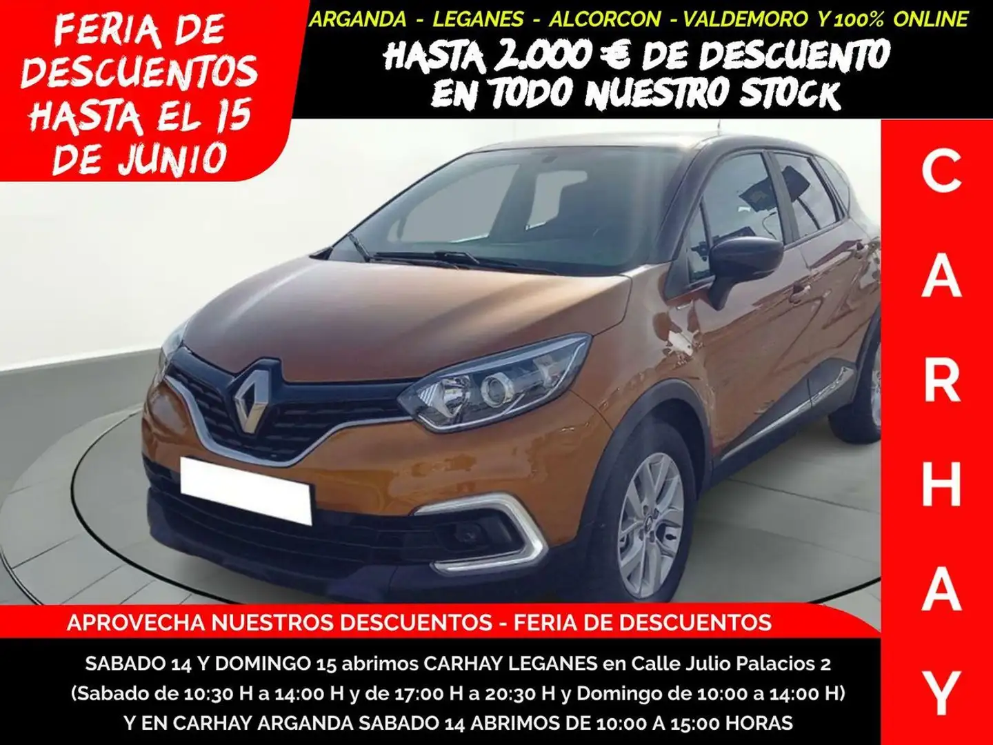 Renault Captur 0.9 TCE LIMITED (EU6C) Naranja - 1