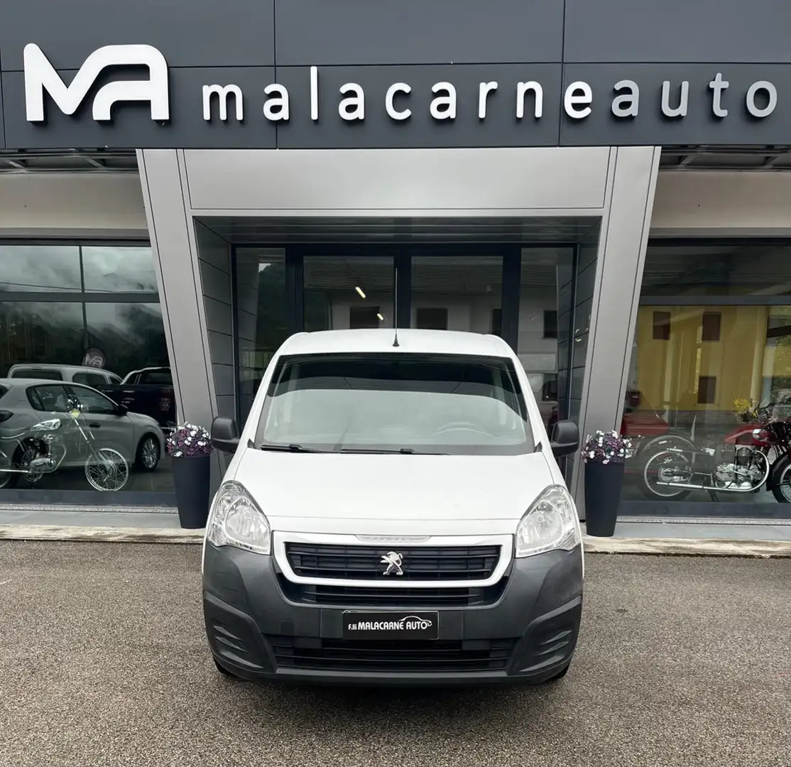 Peugeot Partner BlueHDi 100 L1 Furgone Premium PASSOLUNGO + IVA Bianco - 2