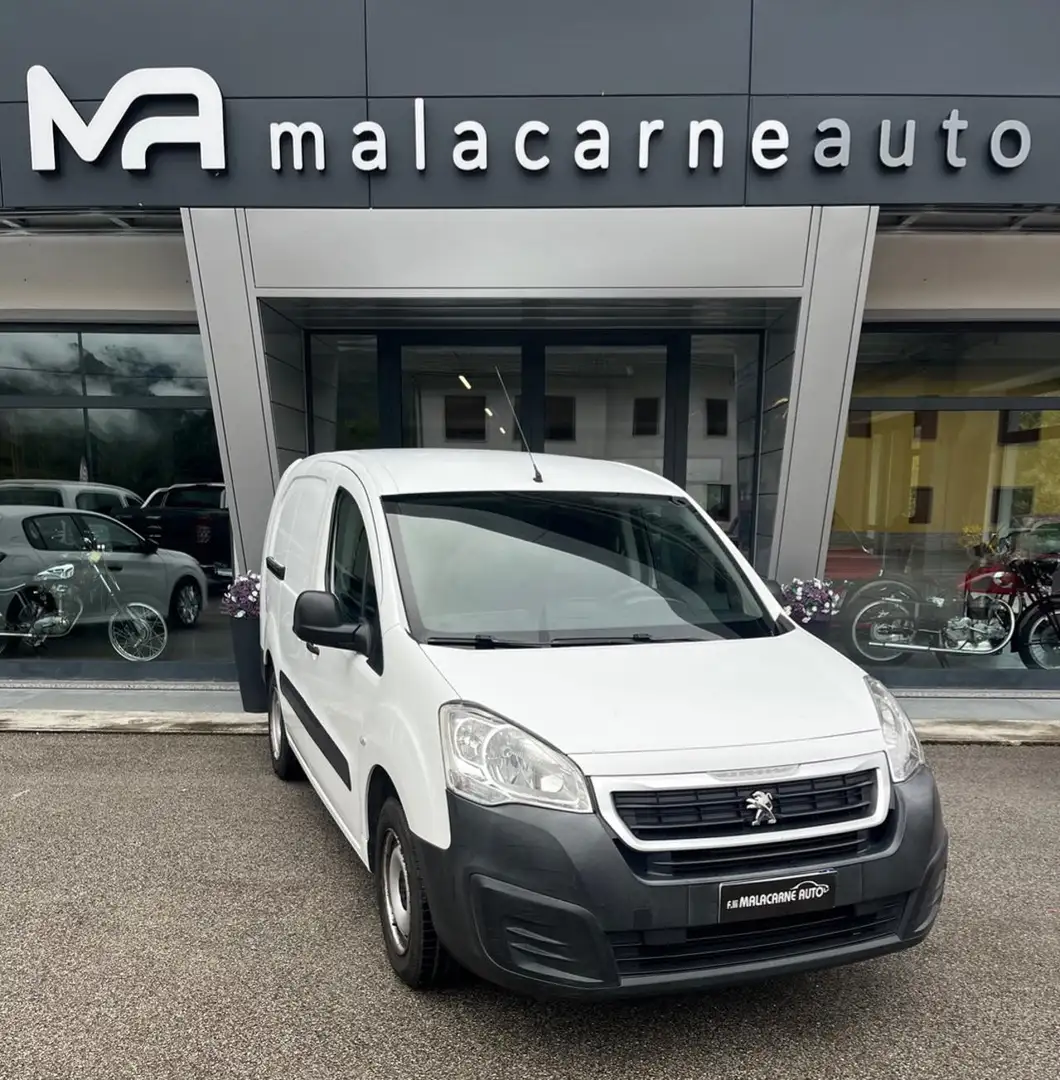 Peugeot Partner BlueHDi 100 L1 Furgone Premium PASSOLUNGO + IVA Bianco - 1