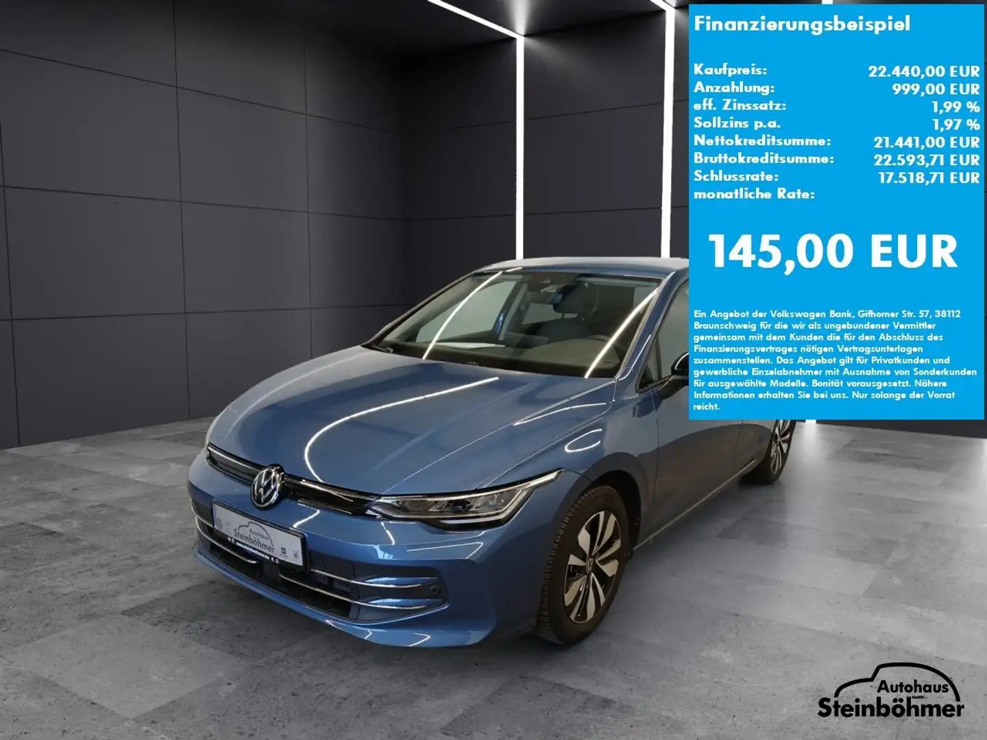 Volkswagen Golf Facelift  Goal 1.5TSI LED NAV AHK ACC SideAss Blauw - 2