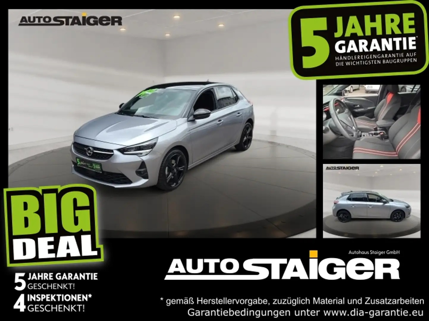 Opel Corsa F 1.2 Turbo GS Allwetter*Parksens*Sitzheizg Gris - 1