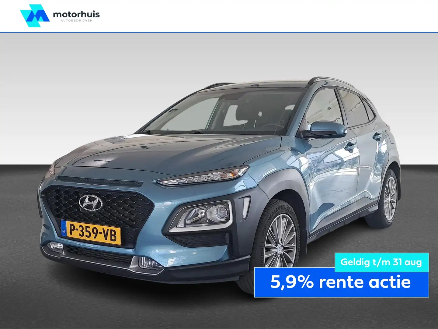 Hyundai KONA 1.0 T-GDI 120pk 2WD Premium Blauw - 1