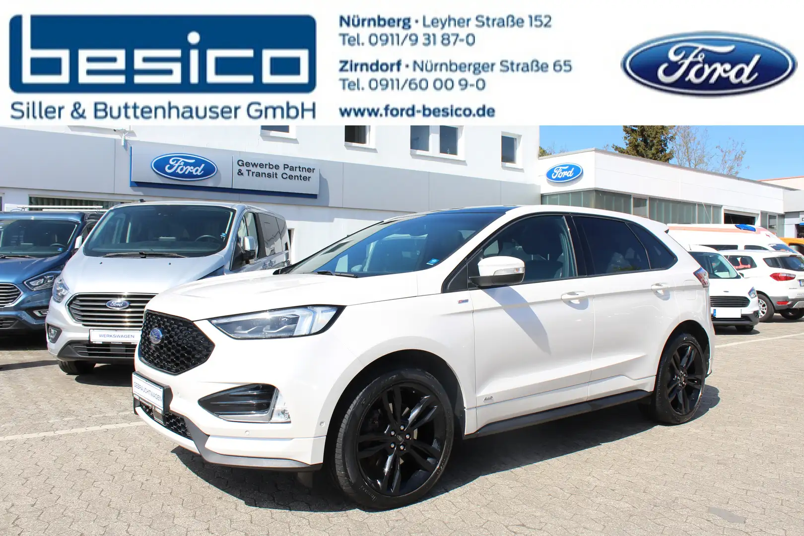 Ford Edge ST-Line 4x4 2,0EcoBlue*Pano*21 Zoll*LED*ACC*B&O* Wit - 1
