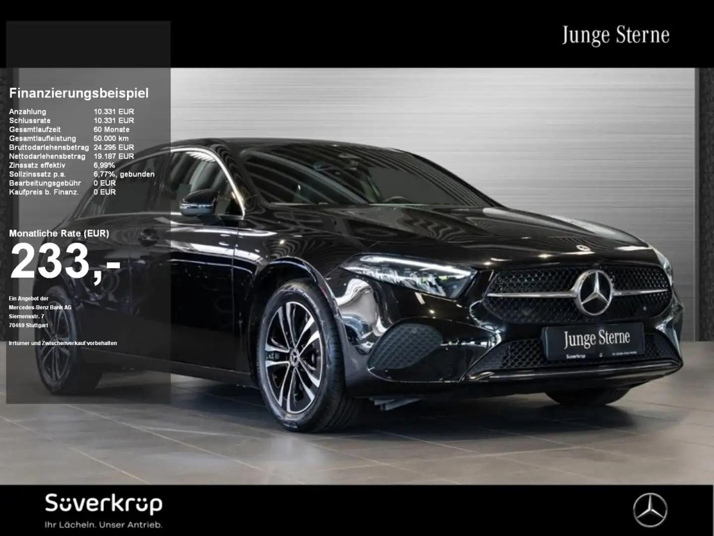 Mercedes-Benz A 180 , +PROGRESSIVE SPUR AHK KAMERA PDC SHZ Schwarz - 1