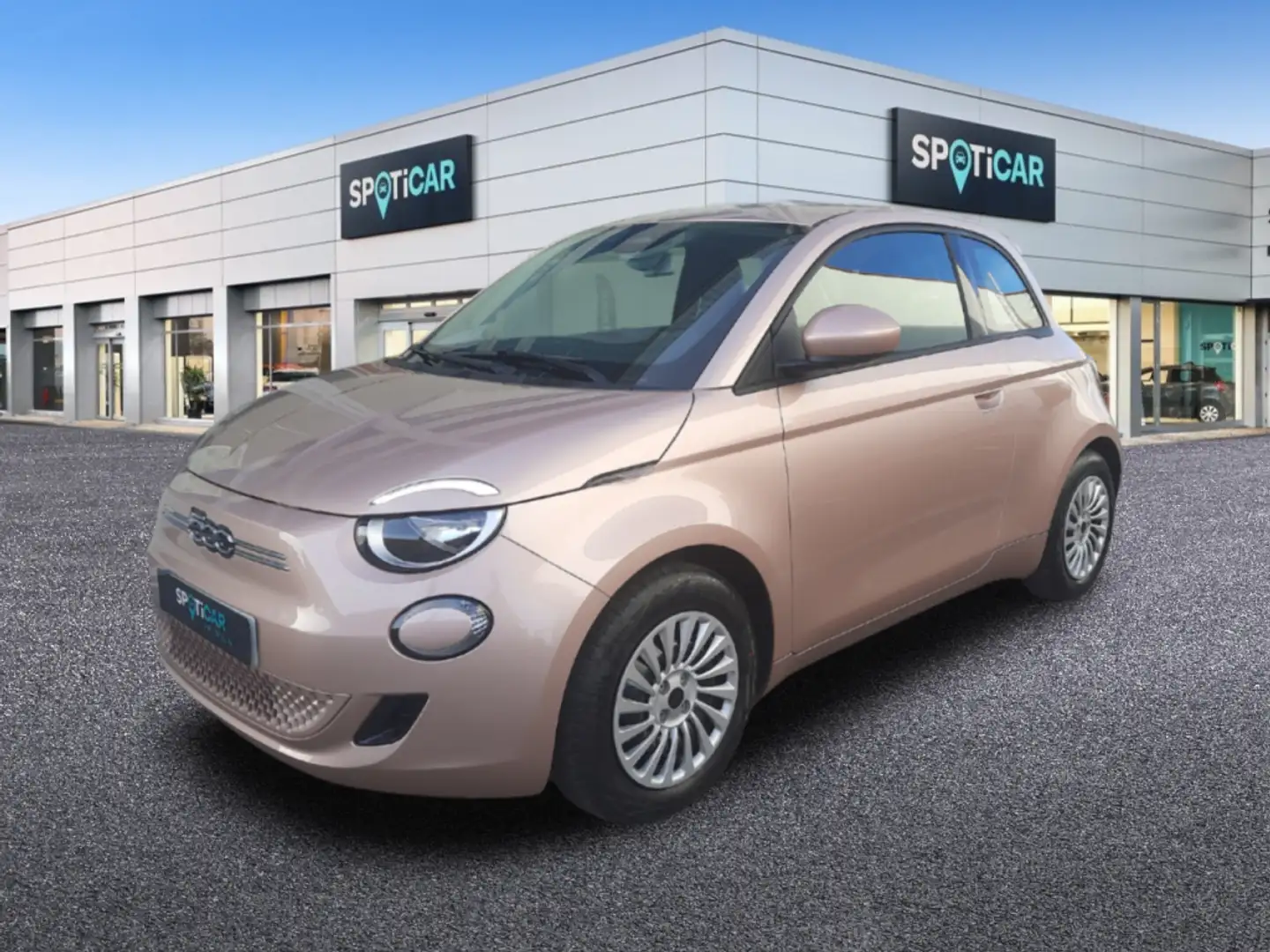 Fiat 500e 70Kw Action Jaune - 1