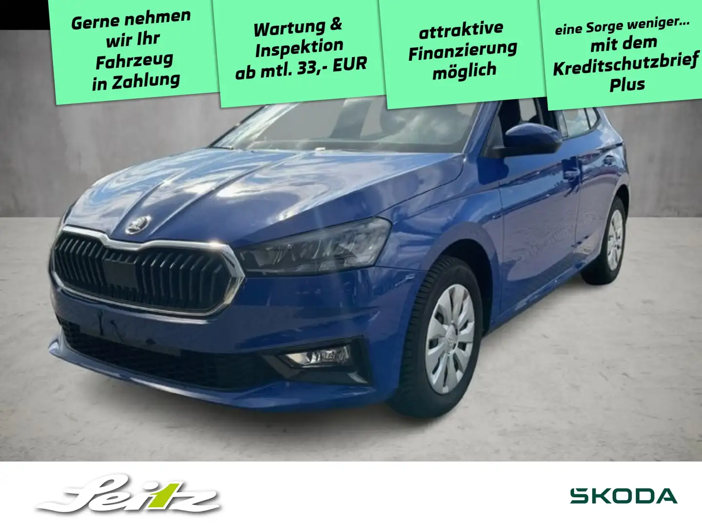 Skoda Fabia 1.0 Essence *LED*PARKSENSOR*BLUETOOTH* Blau - 1