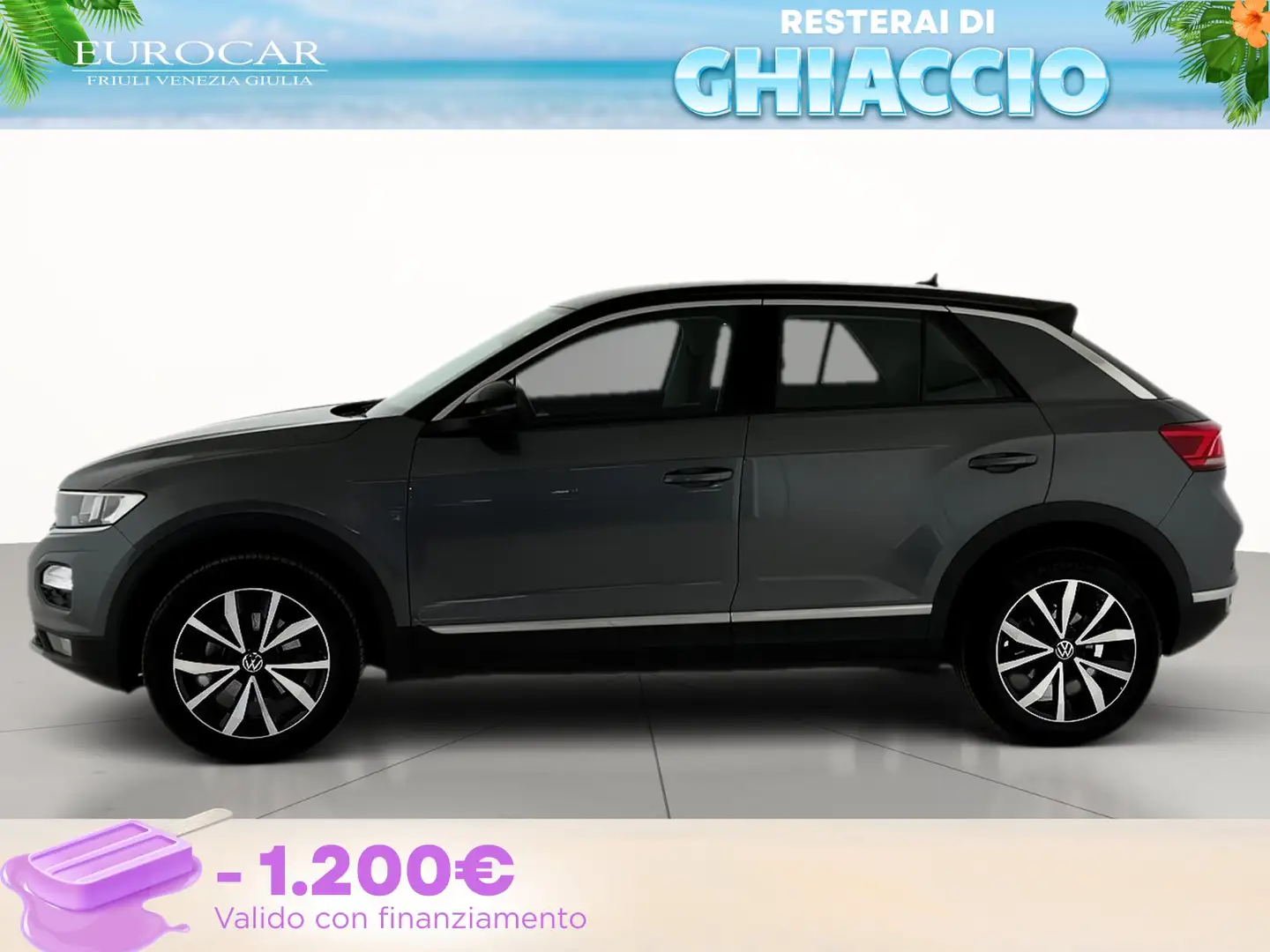 Volkswagen T-Roc 1.5 tsi style dsg Grijs - 2
