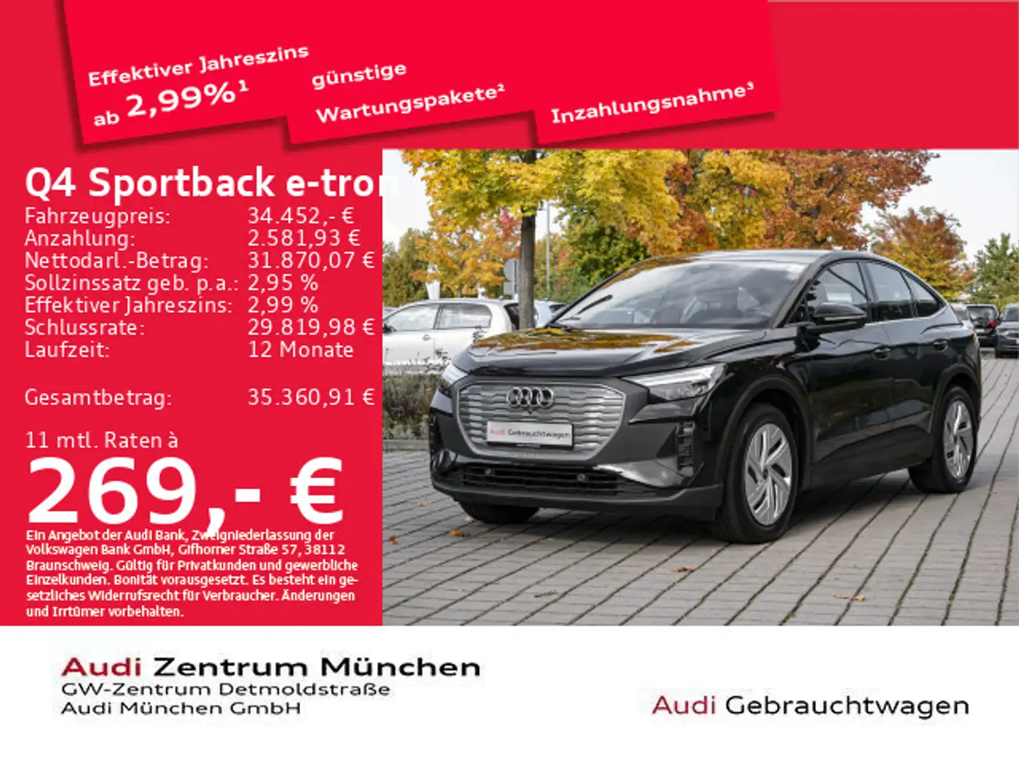 Audi Q4 e-tron 40 Virtual/Navi+ Schwarz - 1