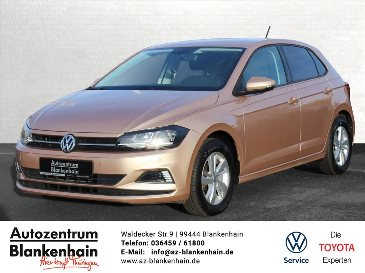 Volkswagen Polo 1,0 Comfortline PDC*Alu*Sitzhzg. Beige - 1