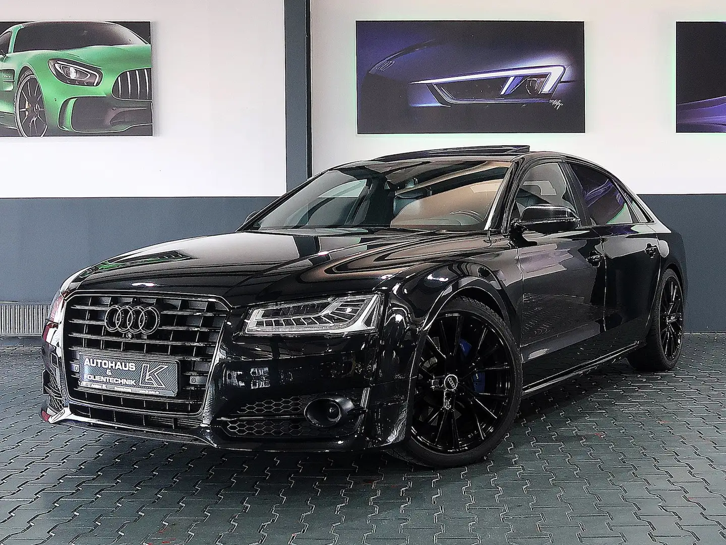 Audi A8 4.2 V8 TDI LANG*WERKSSEITIG SPORT*110%MAXVOLL Schwarz - 2