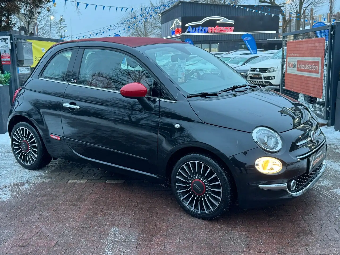 Fiat 500C Lounge*Automatik*Leder*Klima*SHZ*Alu* Noir - 1