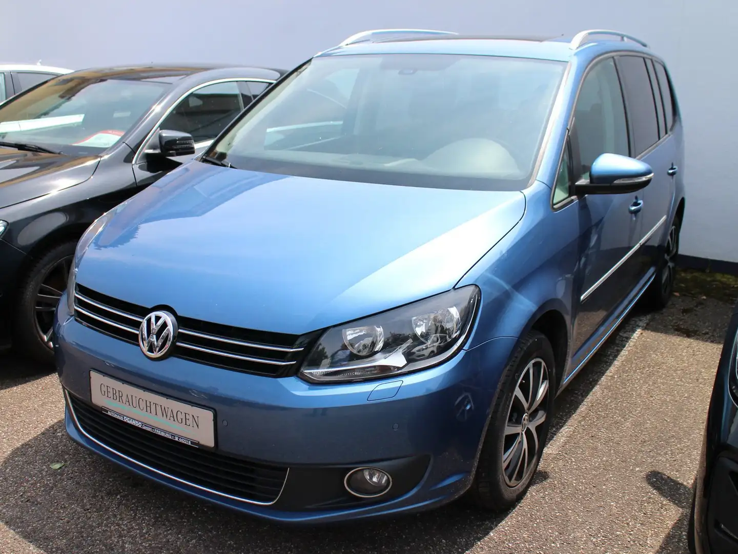 Volkswagen Touran 1.4 TSI DSG Highline/Leder/P.Glasdach/P.ASSIST/PDC Blau - 1