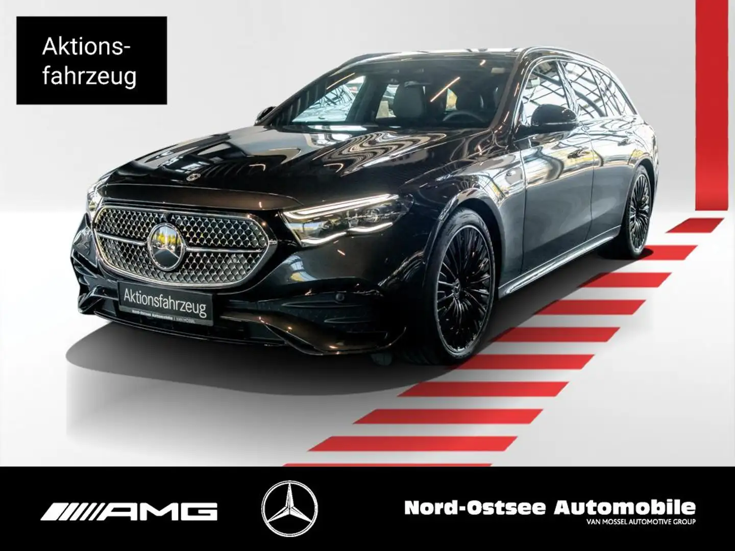 Mercedes-Benz E 300 de T AMG NIGHT PANO AHK 20-ZOLL DISTRONIC Grau - 1