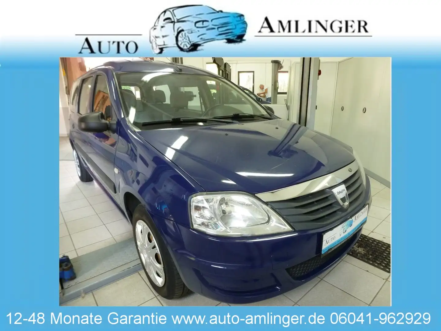 Dacia Logan Ambiance 1.Hand Scheckheft 24 Mo.Gara. TOP Bleu - 1