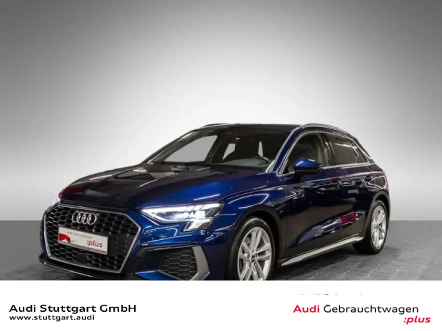 Audi A3 35 TDI S line AHK Keyless virtCo Blauw - 1