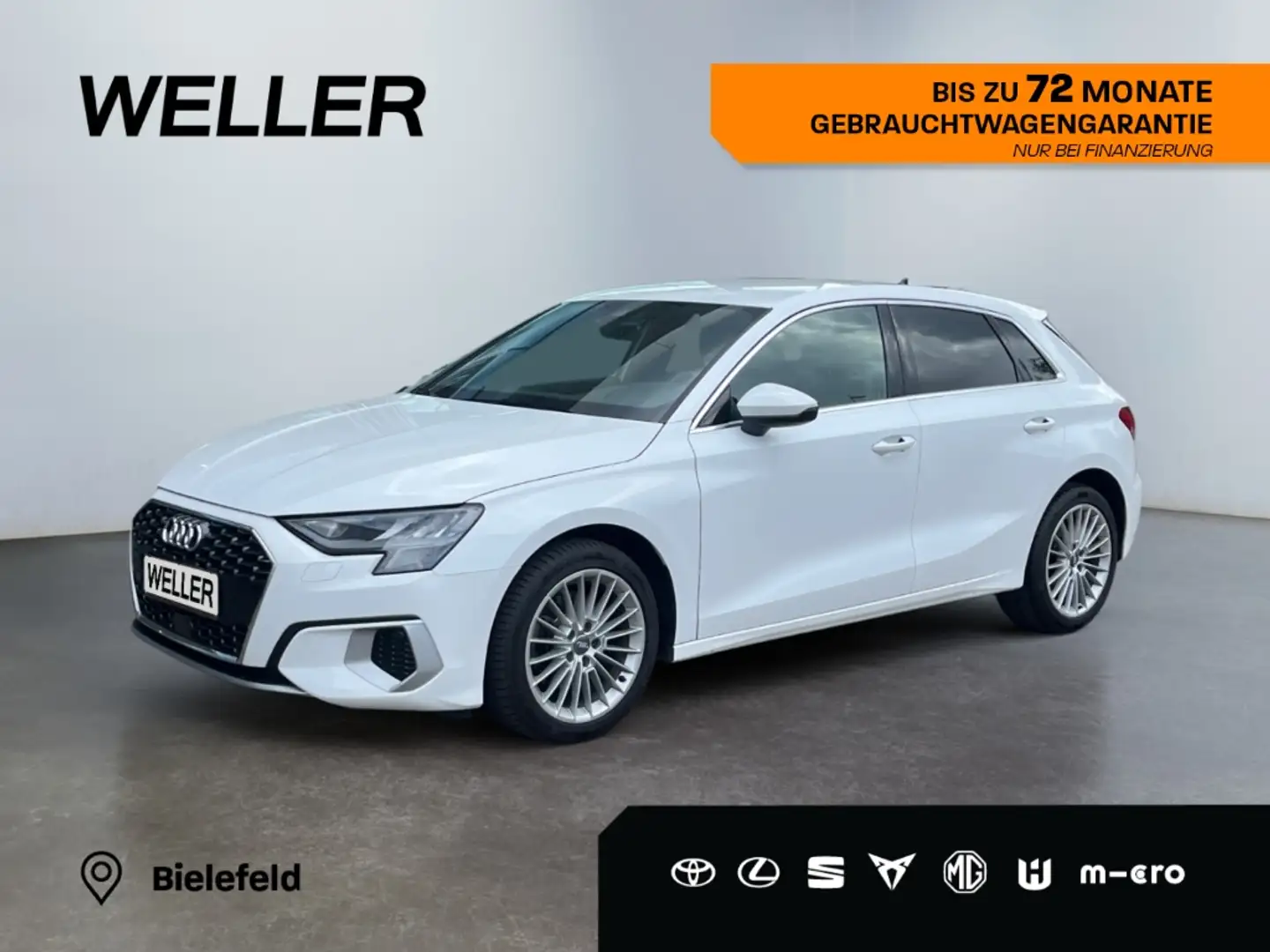 Audi A3 40 TFSI Sportback quattro S tronic advanced Weiß - 1