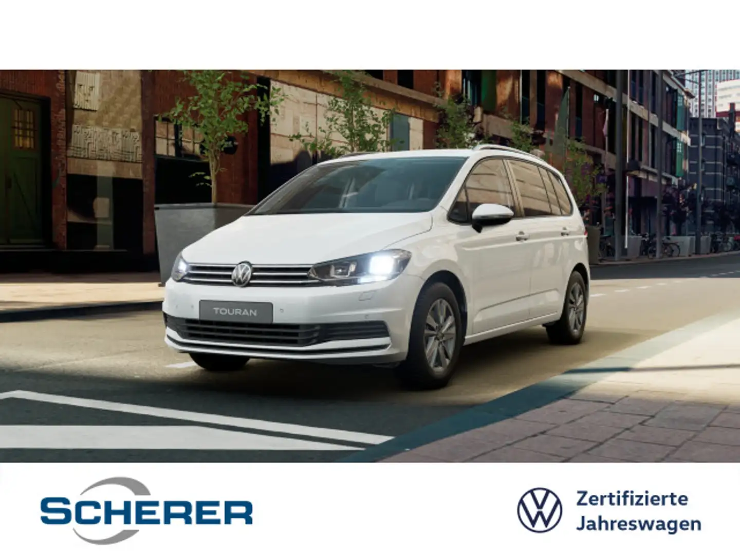 Volkswagen Touran 1.5 TSI Comfortline DSG 7-Sitzer ACC CARP Weiß - 1