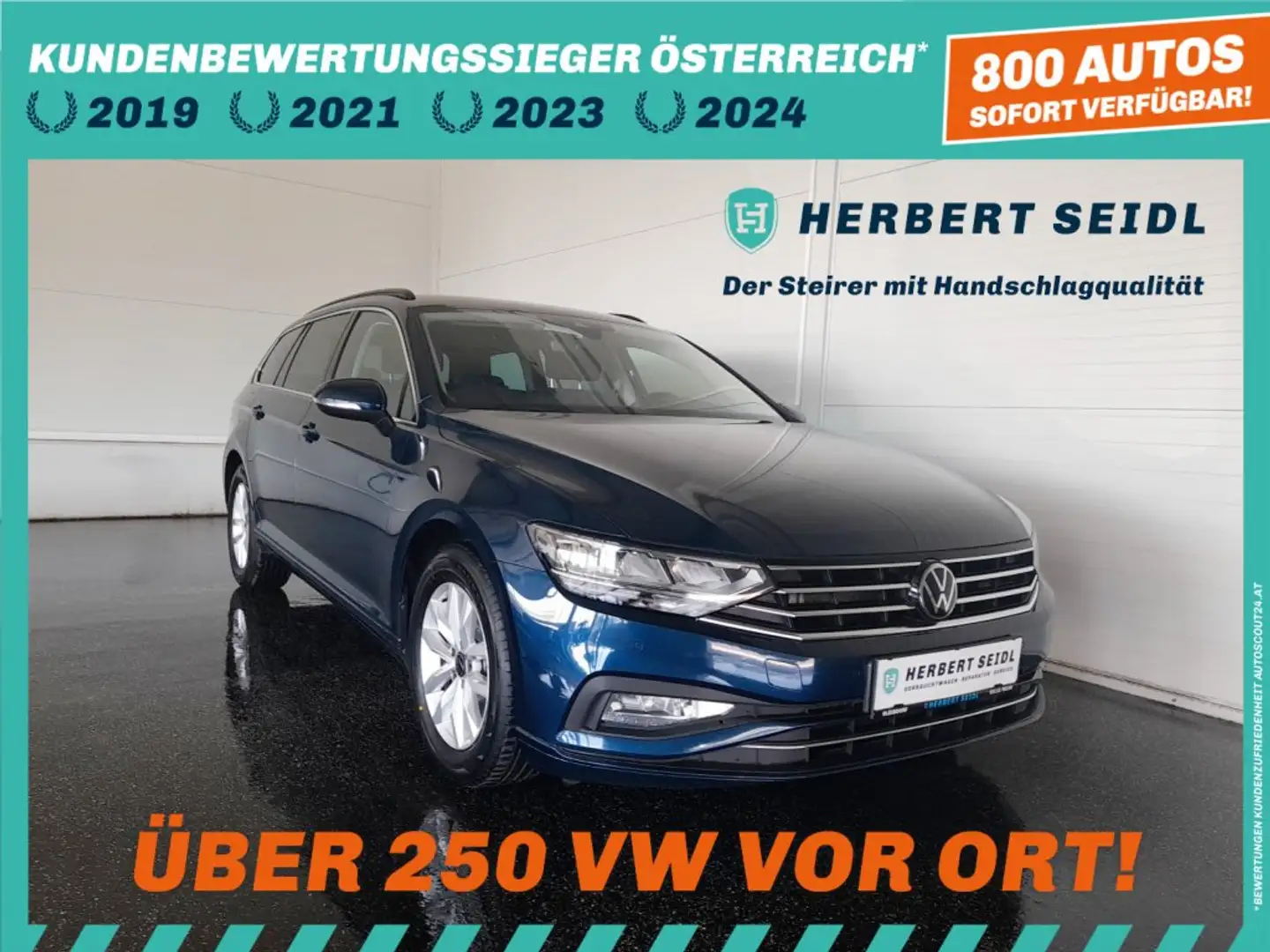 Volkswagen Passat Variant BUSINESS 2,0 TDI DSG *LED / NAVI / ACC / KAMERA / SPORT MASSAGESITZ / VERKEHRSZEICHENASSIST* Blau - 1