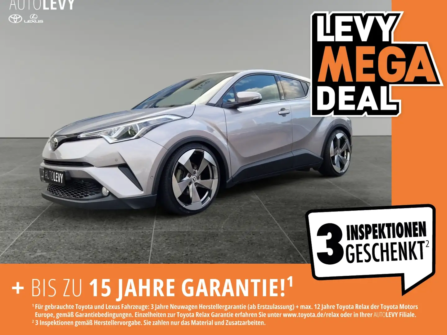 Toyota C-HR 1.2 Turbo Team D KW*Gewindefahrwerk*SHZ* Gris - 1