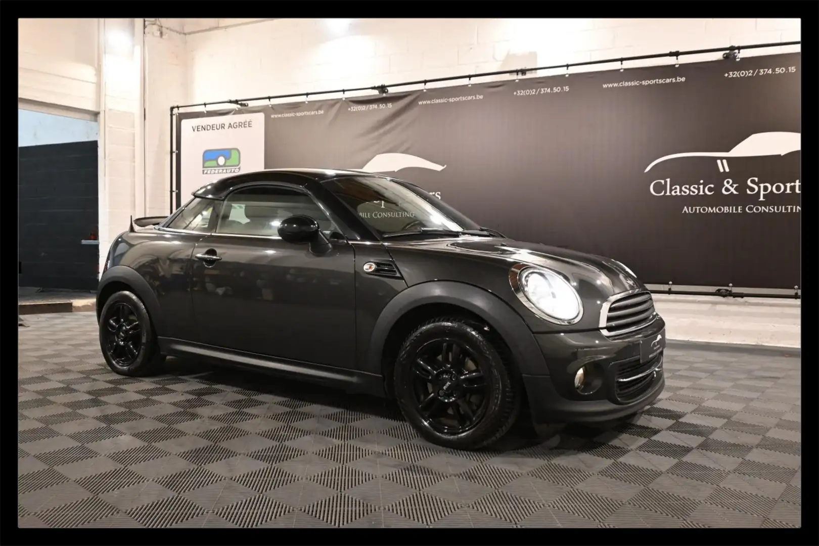 MINI Cooper Coupe Coupé 1.6i / GPS NAVI / CUIR / BLUETOOTH / PDC Grey - 1
