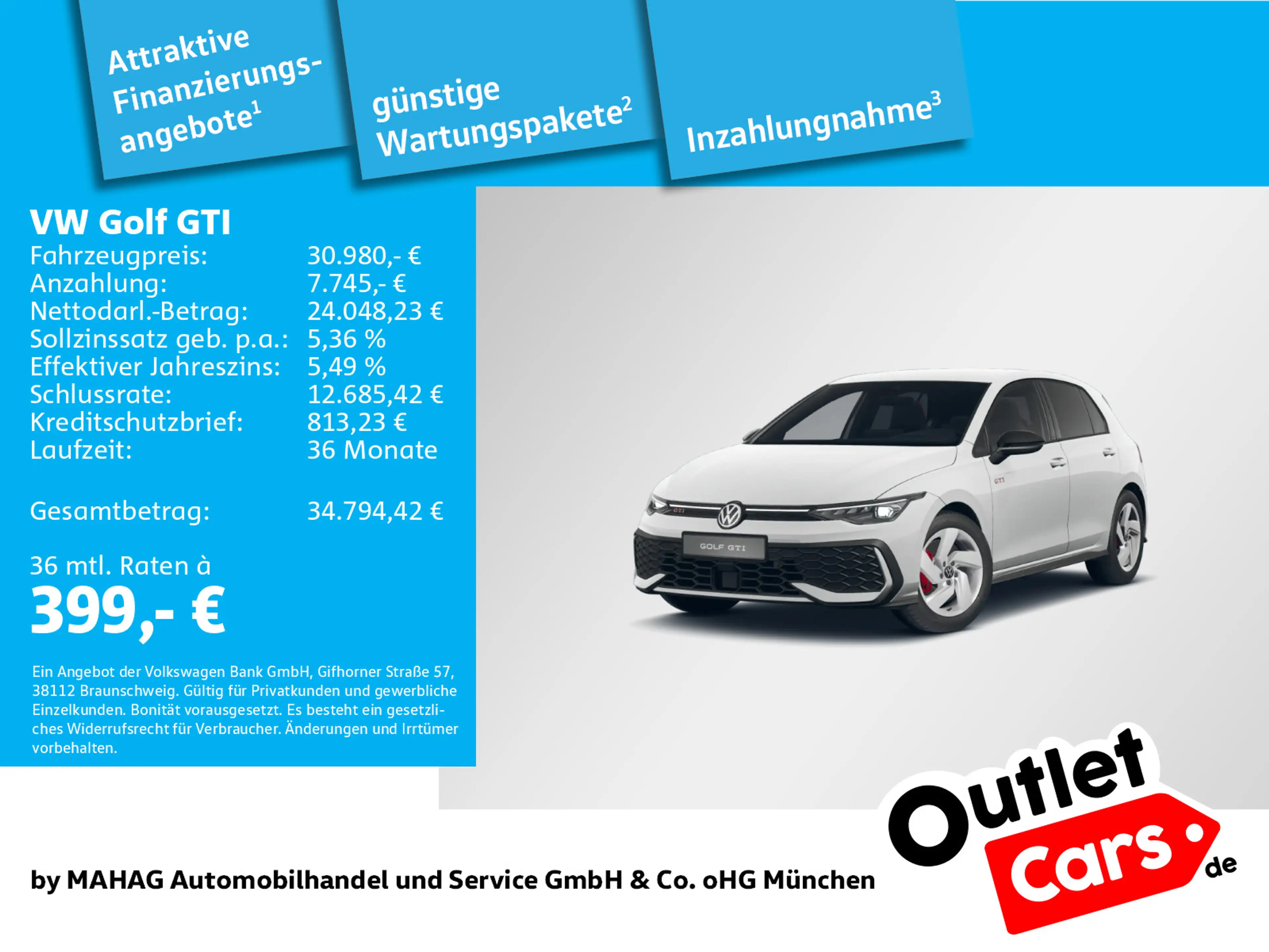 Volkswagen Golf GTI Golf VIII GTI 2.0 TSI BlackStyle IQ.Light Navi P — photo 2