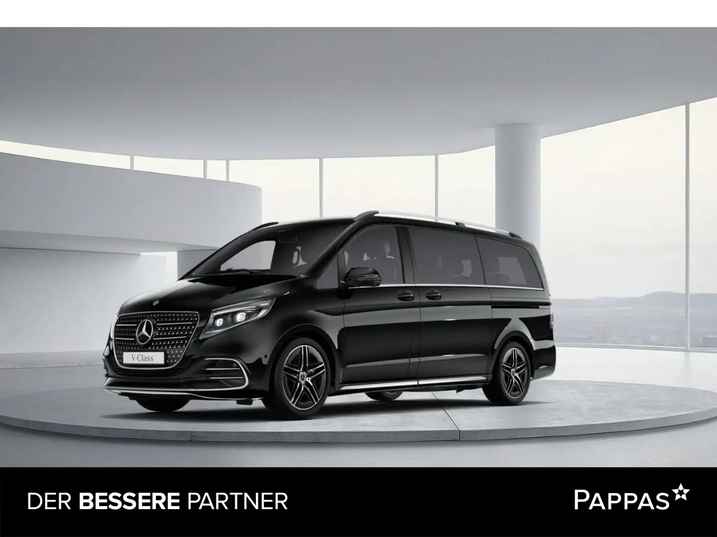 Mercedes-Benz V 300 D Avantgarde 4x4 lang AHK 2,5t, 7 Sitze Schwarz - 1