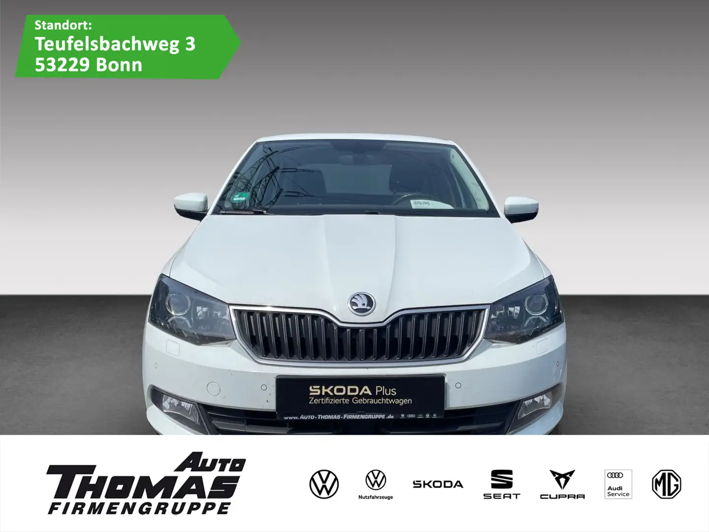 Skoda Fabia Clever 1.0 TSI LED KLIMA SHZ Wit - 1