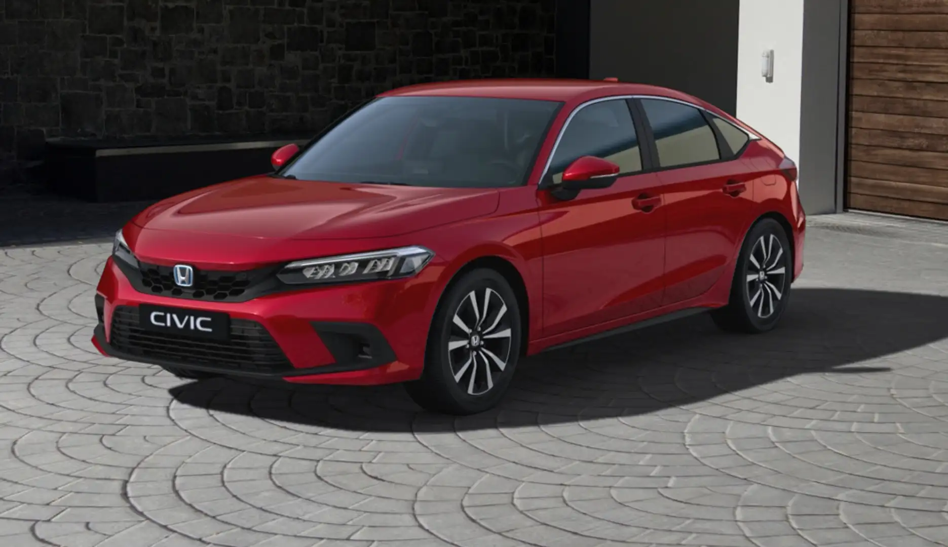 Honda Civic 2.0 e:HEV Elegance | Op bestelling | Navigatie | B Rood - 1