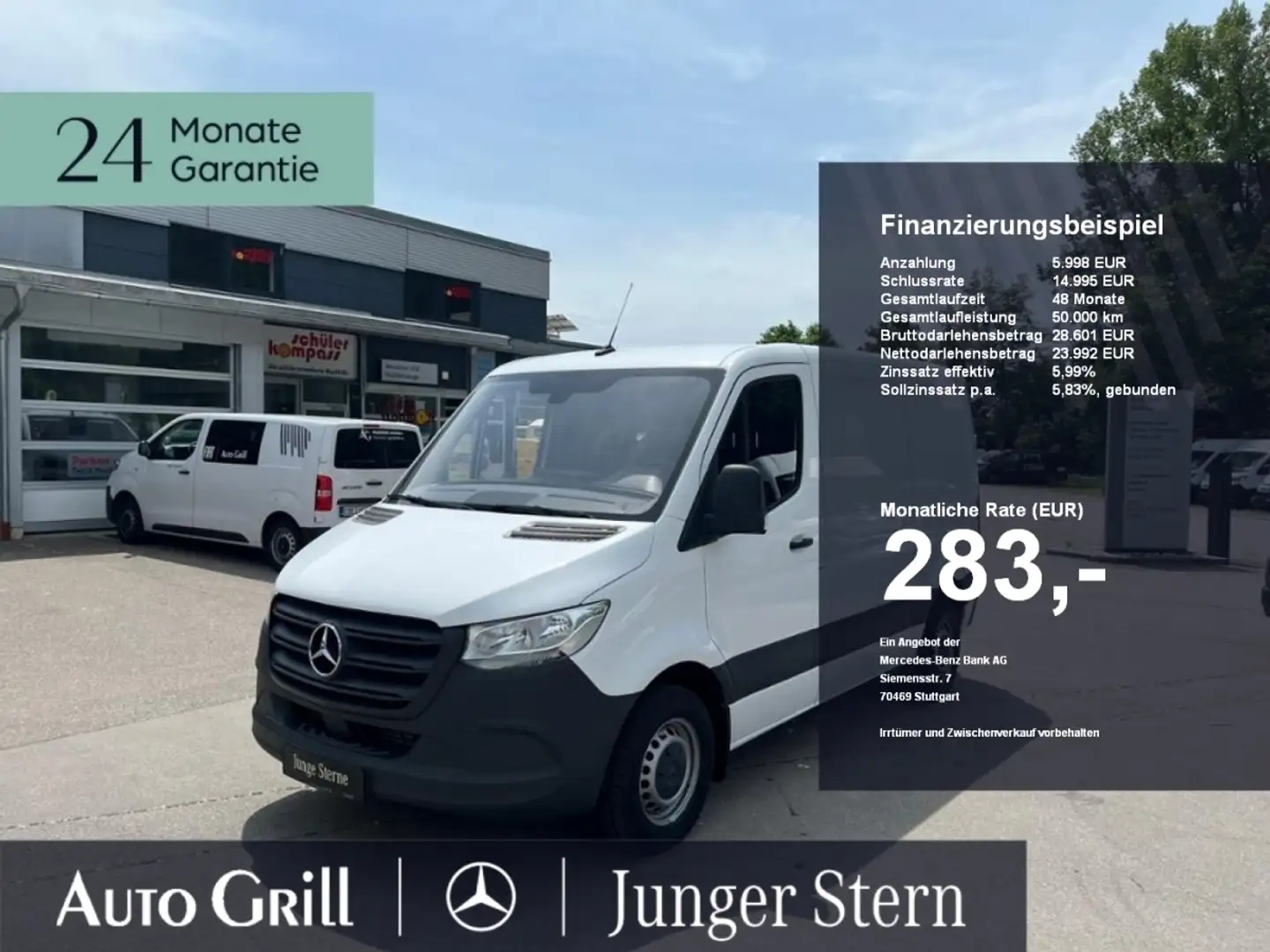 Mercedes-Benz Sprinter 211 KASTEN 6-Gang Holzboden DAB AHK Bianco - 1
