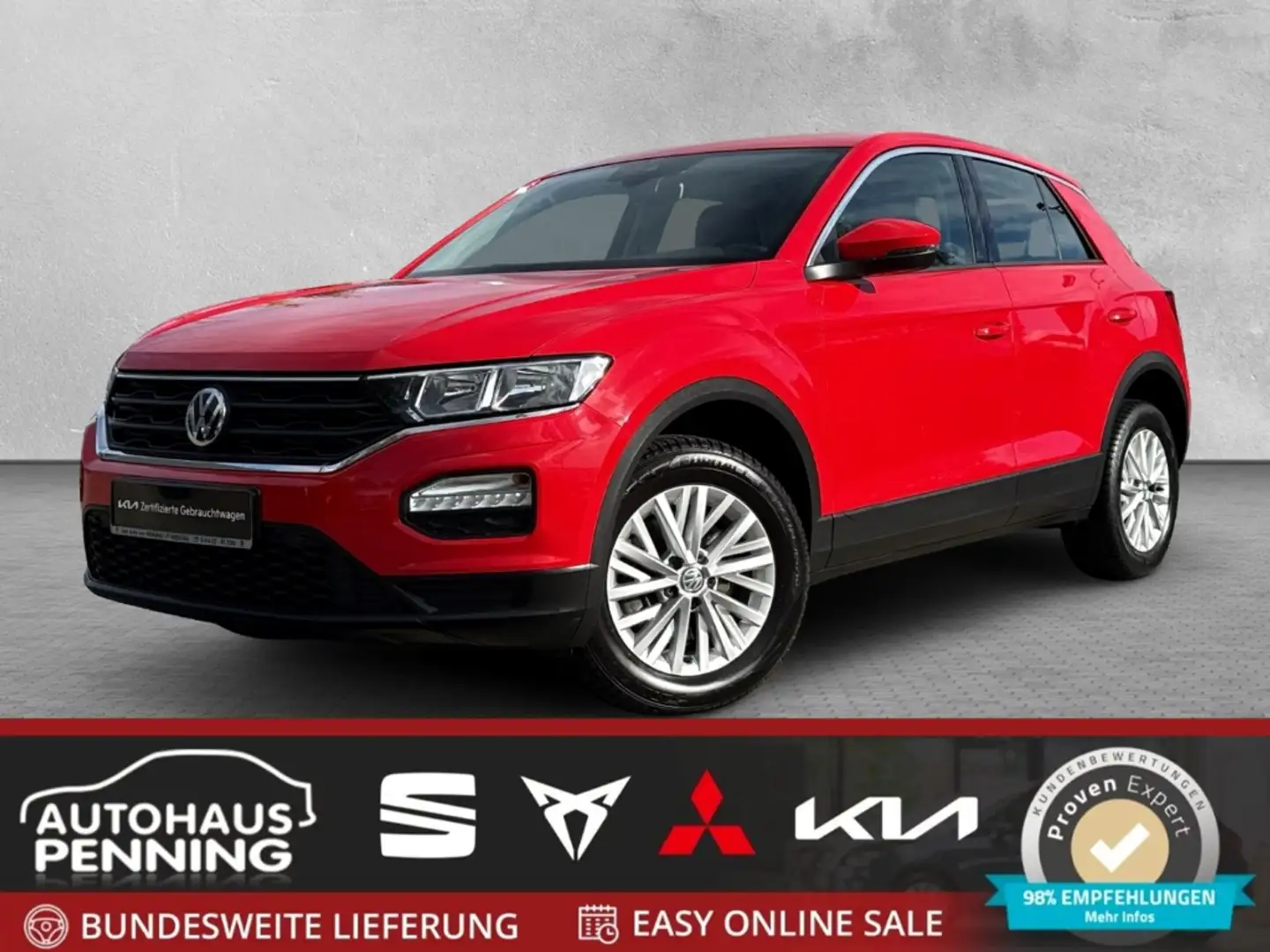 Volkswagen T-Roc 1.5 TSI 7-GANG-DSG WINTER-PAK. COMPOSITION-AUDIO Rot - 1