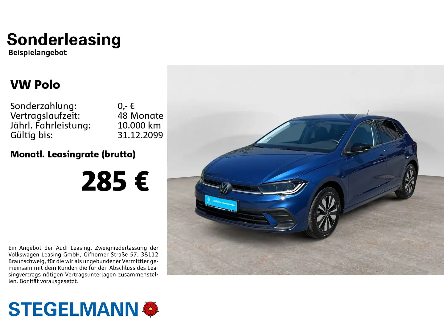 Volkswagen Polo VI 1.0 TSI DSG Goal *Navi*LED*ACC* Bleu - 2