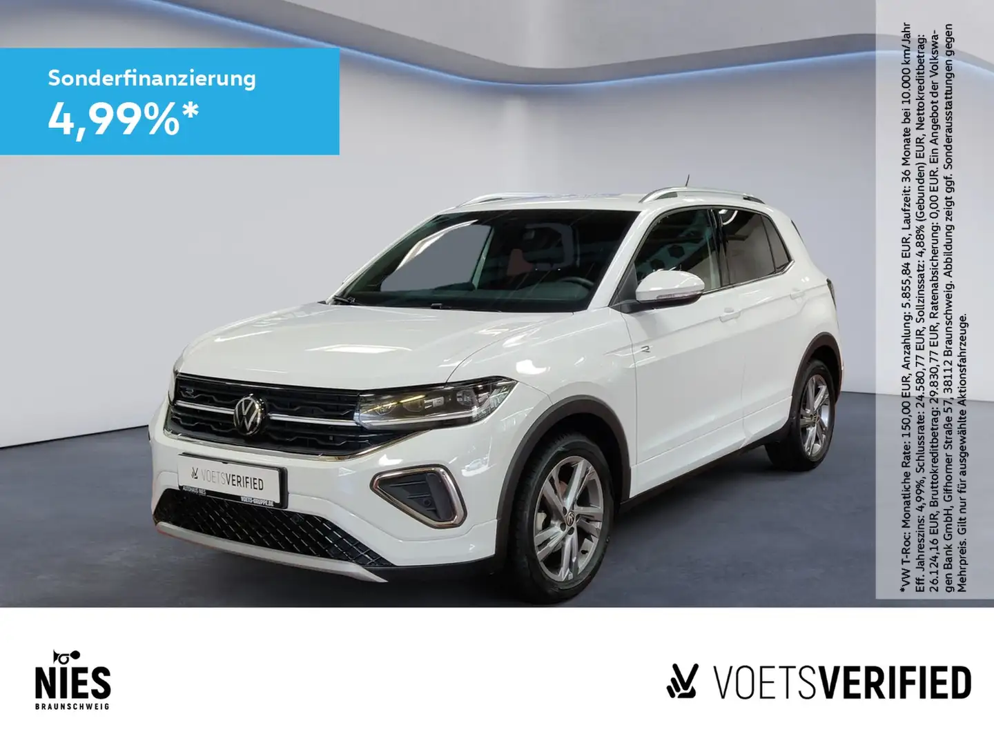 Volkswagen T-Cross 1.5 TSI DSG MATRIX-LED+App-Connect Weiß - 1