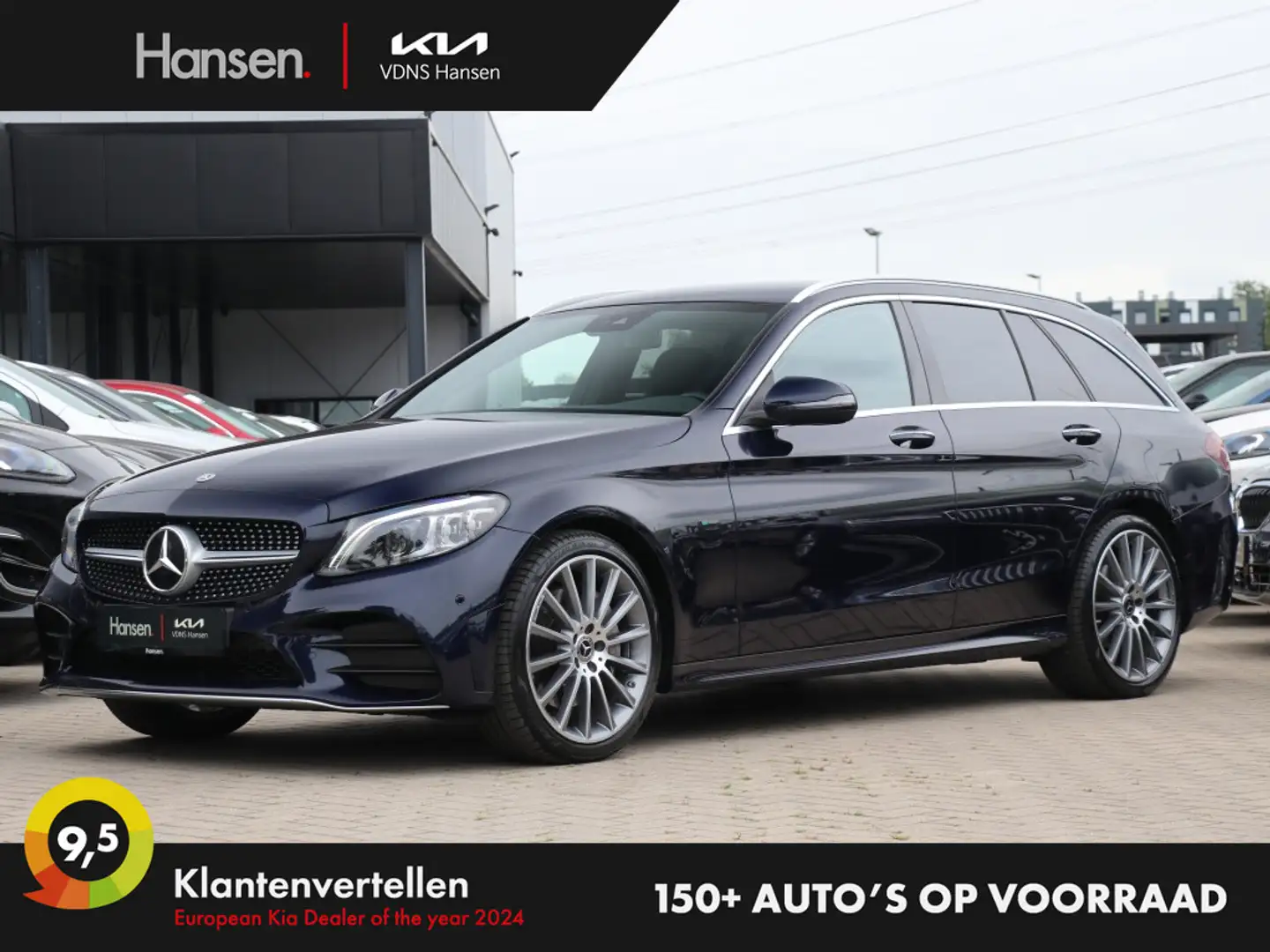 Mercedes-Benz C 300 e Business Solution AMG I Trekhaak I Leder I Burme Blauw - 1