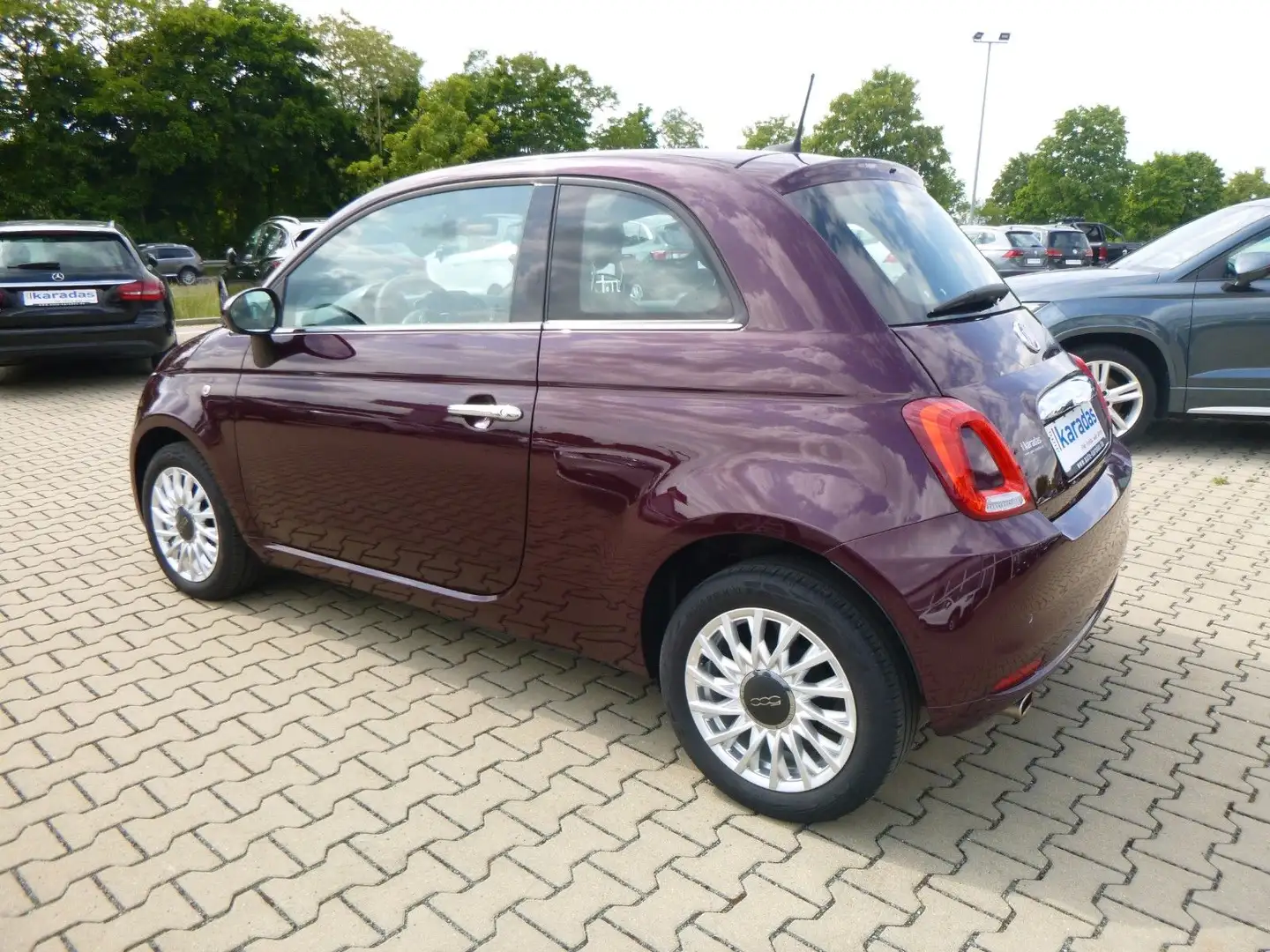 Fiat 500 Klima/Einparkhilfe Paars - 2