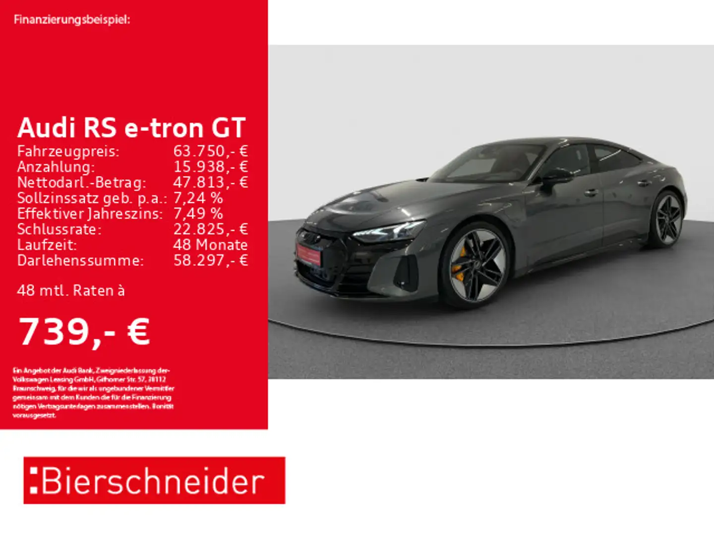 Audi RS e-tron GT 21 LASER HuD 360 Gri - 1
